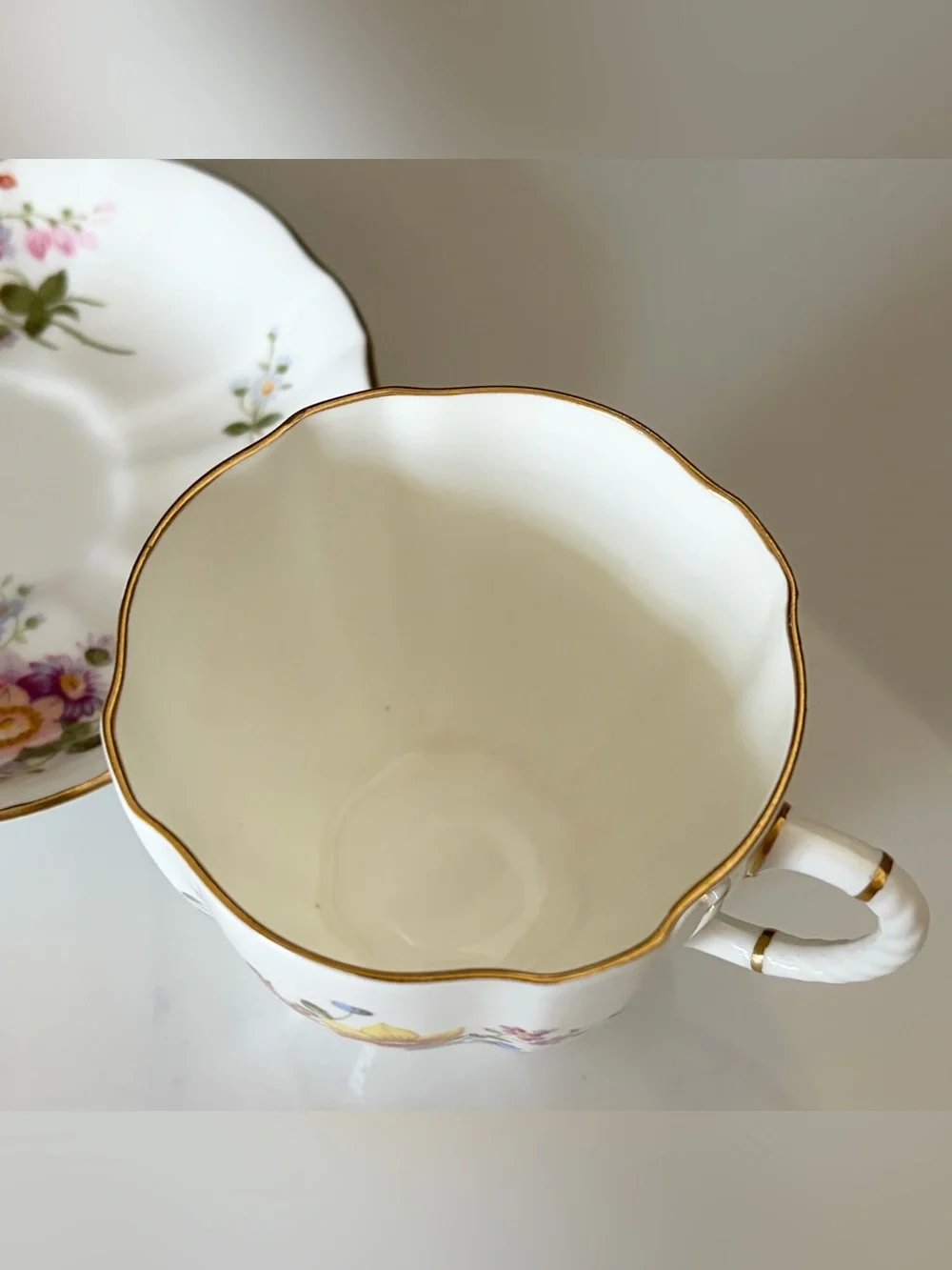 Derby Posies Cup & Saucer by Royal Crown Derby
